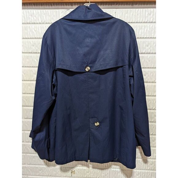 Neyelle Women's Navy Blue Lightweight Button Front Jacket Size 1X - Picture 4 of 4